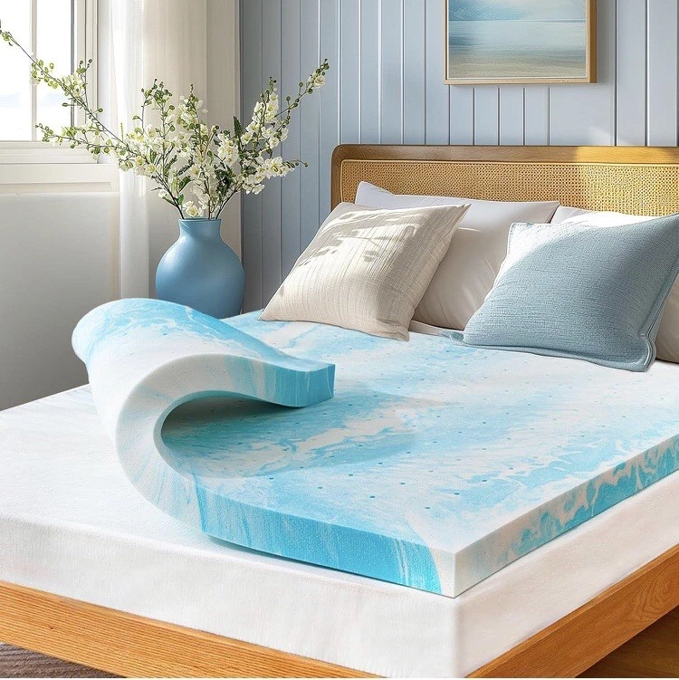 3-Inch Queen Memory Foam Mattress Topper, Gel Infused Cooling