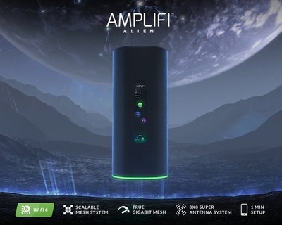 (3) Ubiquiti AmpliFi ALIEN Wi Fi 6 Mesh Router w/Touchscreens!! Yes, I said 3!!