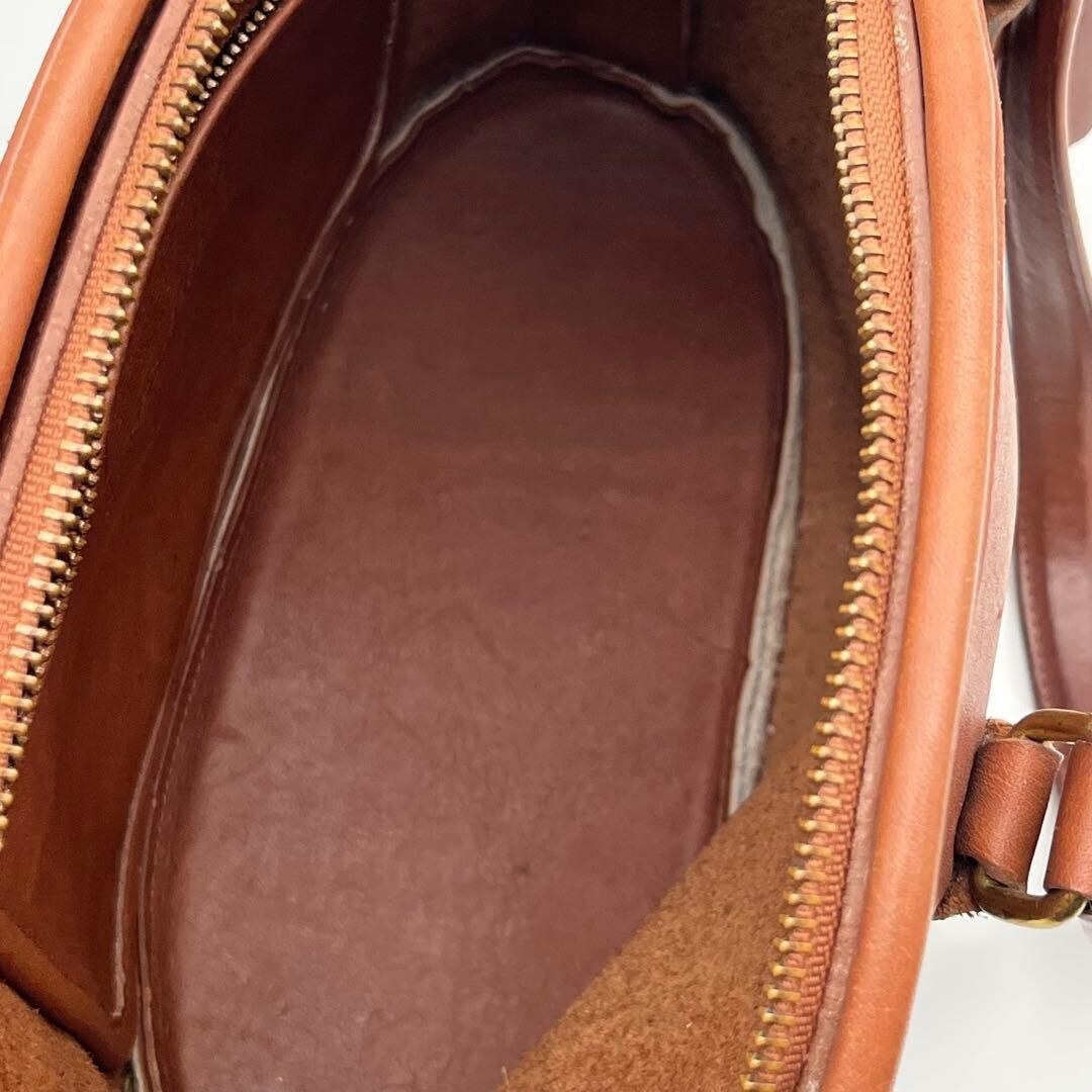 Coach Leather 2way Shoulder Hand Bag Brown 9958 Vintage Auth image 10