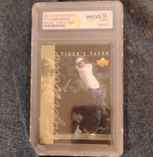 2001 Upper Deck Golf Tiger Woods Tiger's Tales TT4 Rookie WCG 10 Graded