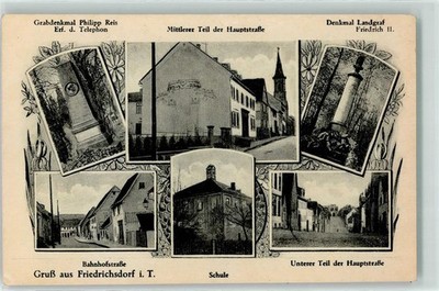 13443143 - 6382 Friedrichsdorf Grabdenkmal Philipp Reis Erf. d. Telephon
