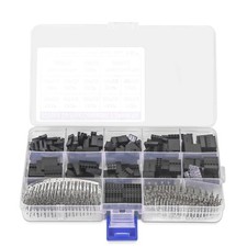 620PCS 2.54mm Pitch Row Type Connectors with Male/Female Pin Connector Kit, C...