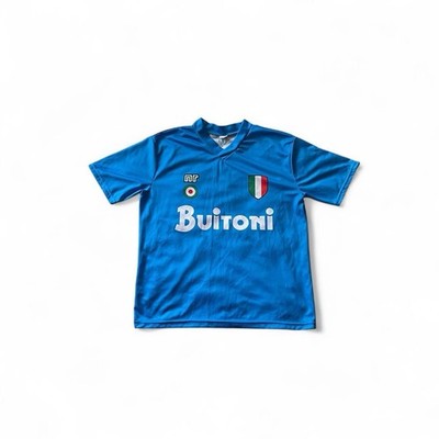 VNTG Napoli Buitoni Jersey Blue SSC Napoli Maradona Italy Made XL