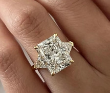 Luxury Gift! Radiant Cut Lab Grown Diamond Th...