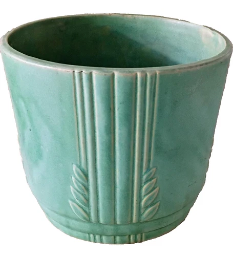 VINTAGE MCCOY POTTERY WHEAT PATTERN JARDINIERE #284