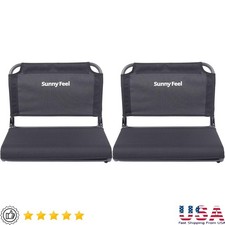 Extra Wide 20 Inch Stadium Seat W/ Back Support Portable Bleacher Chair New