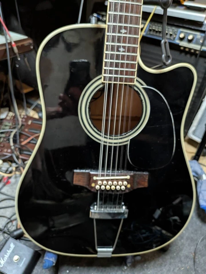 Japan Vintage 12 String Nickel Graph Ex And Many Other Improvements Raw Sound Am - Image 3 of 4