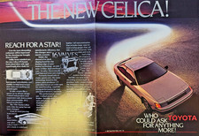1985 Vintage Magazine Advertisement Toyota Celica Who Could As For Anything More