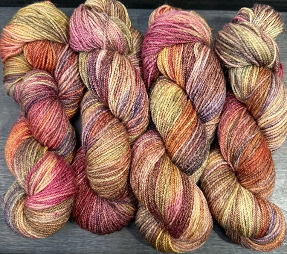 Handgefärbte Wolle Merino/Ramie je 100 g - Bild 4 von 4