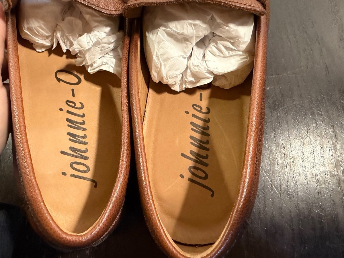 Johnnie-O Moxy Leather Penny Loafers Shoes Bourbon Brown  display picture 2