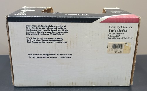 1/16 CASE IH "CC" Diecast Tractor 1995 Farm Progress Show Scale Models With Box - Picture 7 of 7
