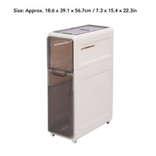 Drawer Storage Organizer Narrow Slim Cabinet Water Proof Body For Bathroom