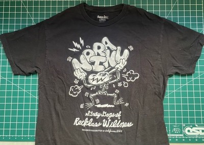 Nora Inu Streetwear Black T-Shirt Size Large  Stray Dogs Of Reckless Wildness 