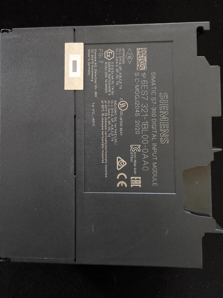 SIEMENS 6ES7321-1BL00-0AA0, SIMATIC S7-300 SM 321 DI32* DIGITAL INPUT MODULE - Image 3 of 3