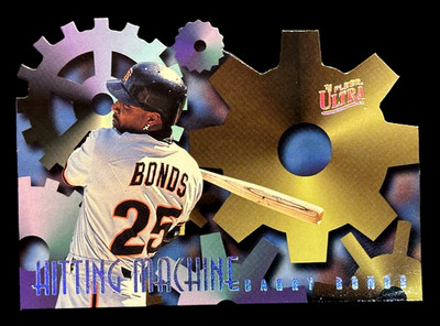 Barry Bonds 1996 Fleer Ultra Hitting Machine Die-Cut SP #2 Exceptional Example!