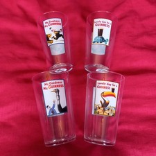 SET OF FOUR LUMINARC GUINNESS HERITAGE ZOO SERIES PINT GLASSES 58cl/20oz