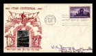DR JIM STAMPS US COVER UTAH CENTENNIAL FDC SCOTT 950 CROSBY PHOTO CACHET