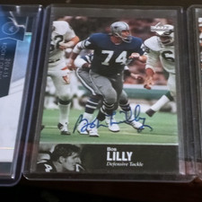 BOB LILLY 1997 Upper Deck NFL Legends Autograph Card #AL-46 UD Cowboys HOF Auto