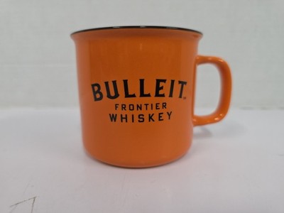 Bulleit Frontier Whiskey Mug Orange And Black Barwear 