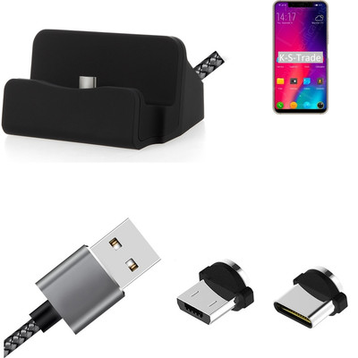 Docking Station für Elephone A4 + USB-Typ C und Micro-USB-Anschluss
