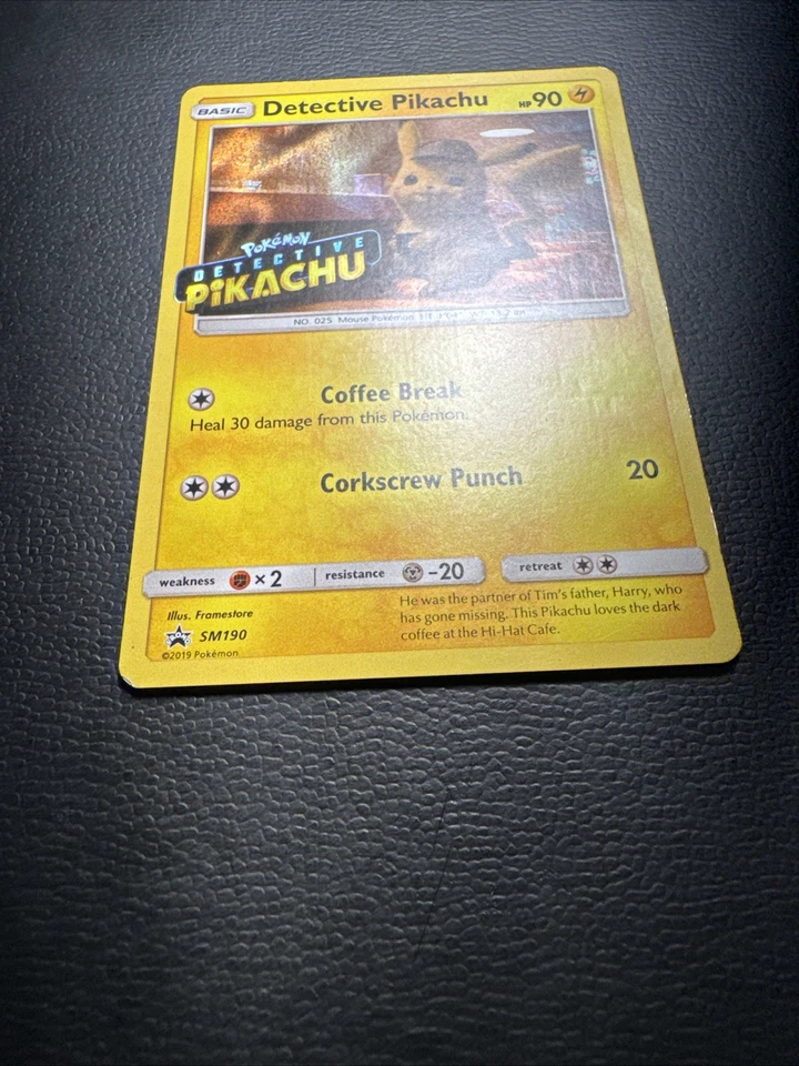 Detective Pikachu - (Stamped) SM190 Sm Holo - Image 3 of 4