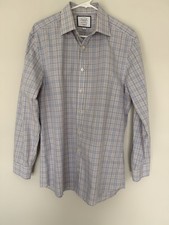 Charles Tyrwhitt Men's Extra Slim Fit Dress Shirt Light Blue, Non-Iron, 16.5/33