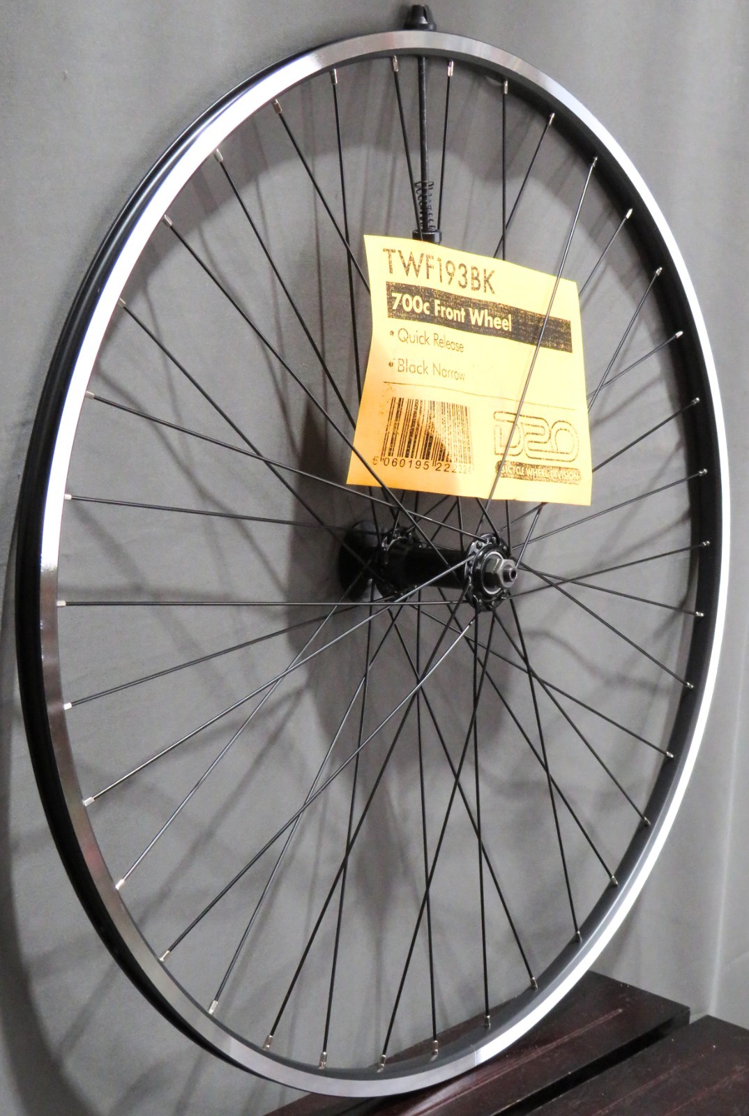 Oxford 700c Front Wheel Rim Brake Quick Release Black Road Wheel TWF193BK