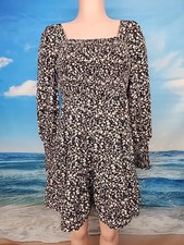 Nwt Cupshe Women s Black Casual Dress Cream Beige Green Floral Size Small