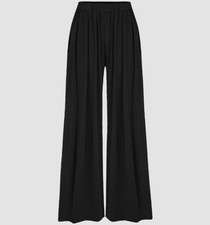 Cider Black Wide Leg Palazzo Pants Elastic Waist Size Small
