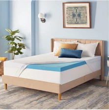 Serta Cool Nights 3-Inch Gel Memory Foam Mattress Topper King Size