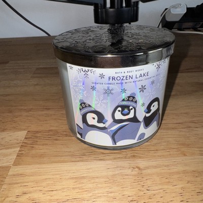 Bath & Body Works FROZEN LAKE 3-Wick Candle with Decorative Lid  