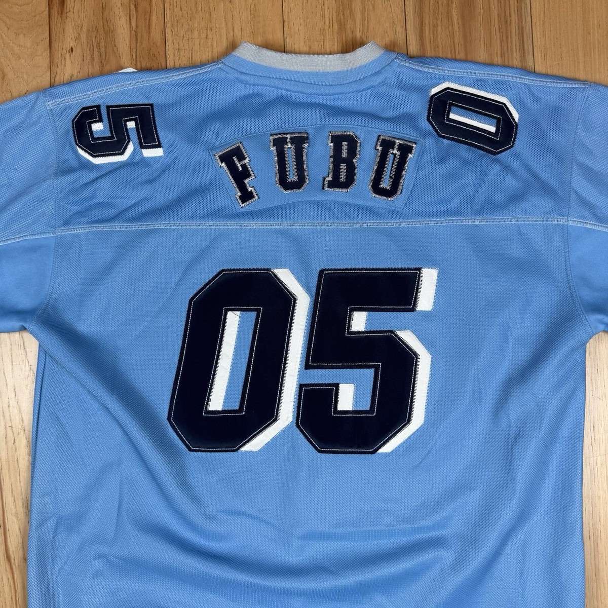 VINTAGE Fubu 05 Sports Series Football Jersey Mens XL Blue