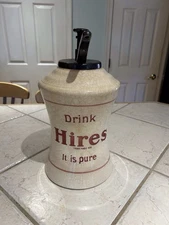 Vintage Hires Root Beer Syrup Porcelain Soda Dispenser Fountain