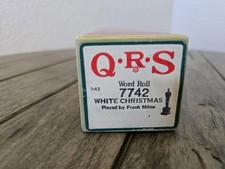 Vintage QRS Player Piano Word Roll 7742 White Christmas Played by Frank Milne