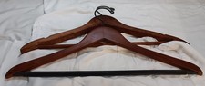 Vintage Dark Wood Mahogany Suit and Pant Hangers - Lot of 2