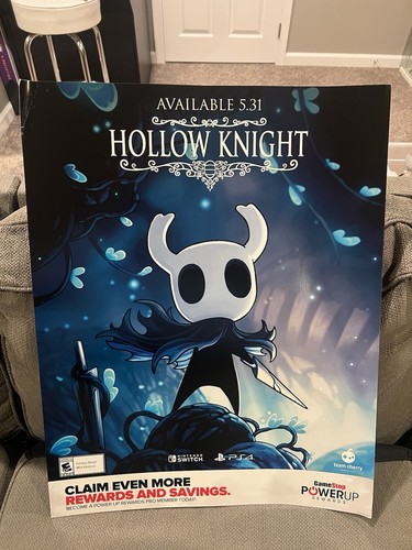 Authentisches Hollow Knight Poster 22" x 28" GameStop Werbeartikel - Bild 1 von 3