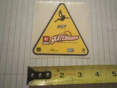 Skateboarding Video Game THQ Sega Dreamcast OG Z7B Vintage Skateboarding STICKER
