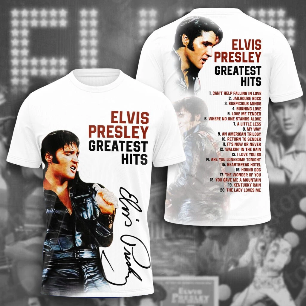 Elvis Presley 3D T-Shirt, Unisex Graphic Tee