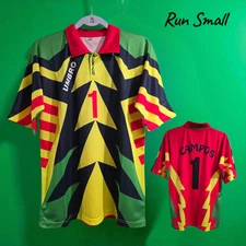 Jorge Campos # 1 - Jersey World Cup 1994 USA  Yellow - UMBRO - Large (Run Small)