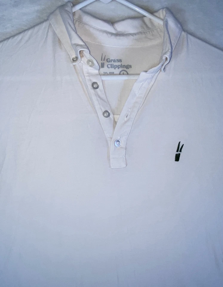 Grass Clippings 男式短袖印花高尔夫 Polo 衫,尺寸 L — 第 2/4 张图片