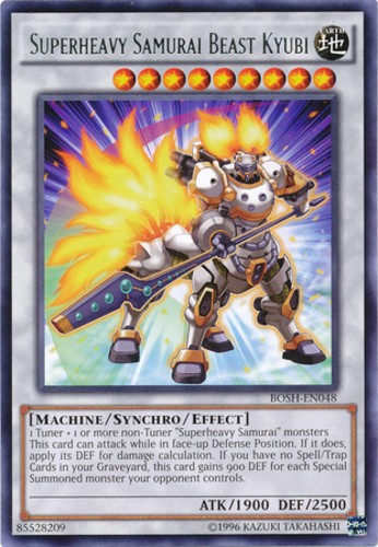 Superheavy Samurai Beast Kyubi - BOSH-EN048 - Rare - Unlimited Edition - Lightly - Picture 1 of 1