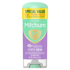 Mitchum Women Triple Odor Defense Antiperspirant Deodorant Gel Twin Pack, 3.4 oz