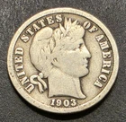 1903 Barber Liberty Dime 10C Philadelphia 90% Silver Business Strike KM#113