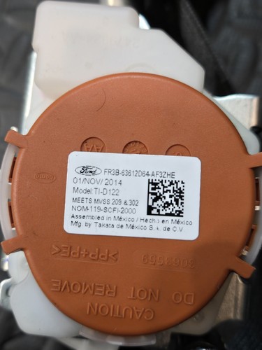 2015-2017 Ford Mustang GT 5.0 Passenger Front Right Seat Belt Assembly OEM - Picture 7 of 11