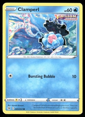 Pokémon TCG Pokémon Clamperl Clamperl Common Regular