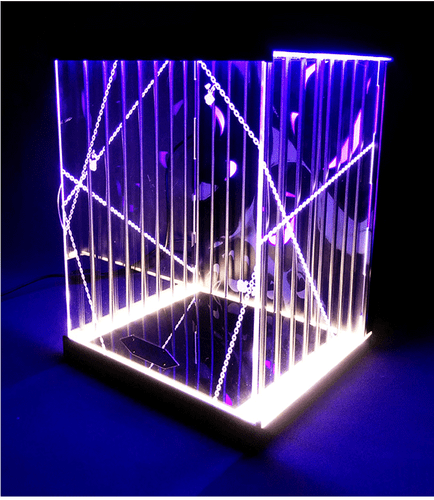 Estuche de luz LED con pantalla de acrílico a prueba de polvo para juguete nativo DMMd Serakaki Aoba - Imagen 5 de 6