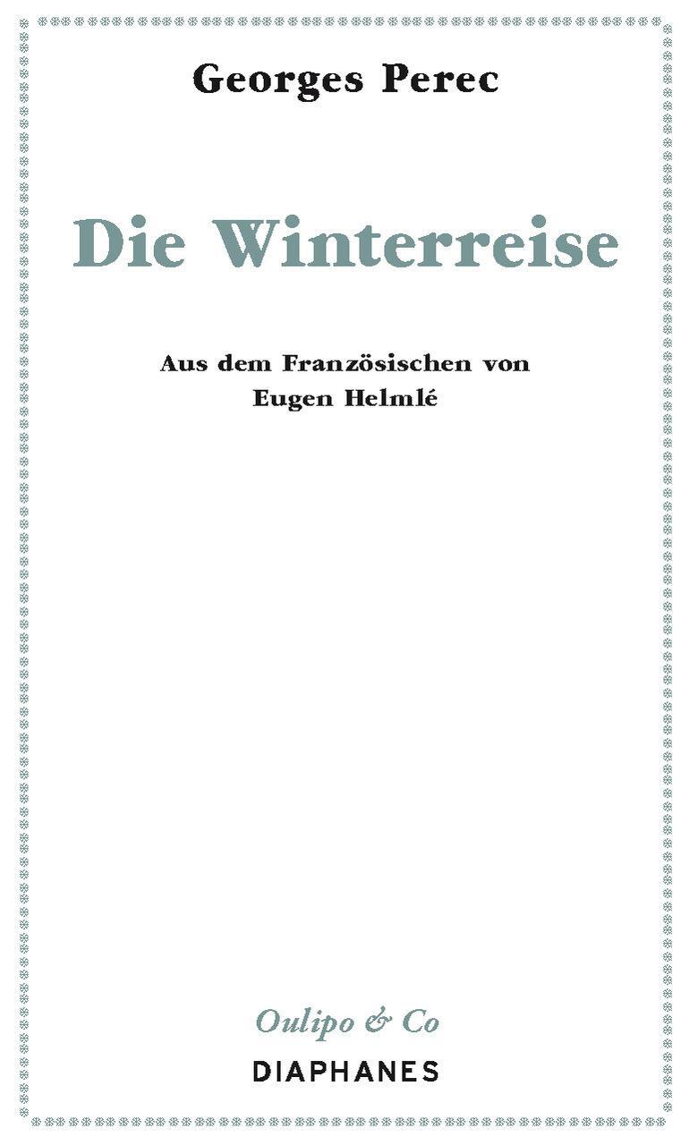 Thumbnail - Die Winterreise Georges Perec