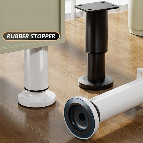 Pack Of 2 Adjustable Furniture Legs Upgrades for Cabinet Table & Couch Stability - Picture 3 of 22
