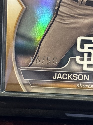2023 Bowman Draft Jackson Merrill RC Prospect BDC-157 Gold /50 Padres Rookie - Picture 2 of 4