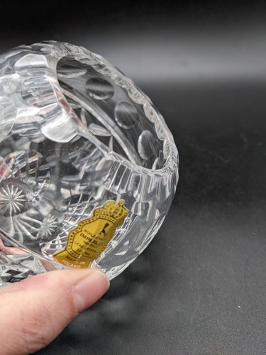 Imperlux Handcut 24% Lead Crystal Votive Candle Holder Vase Made in POLAND - Picture 4 of 6
